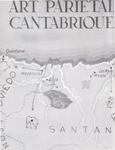 Cuevas con arte paleolítico en Asturias en1908. (Henri Breuil en "Les cavernes de la région cantabrique", 1911)