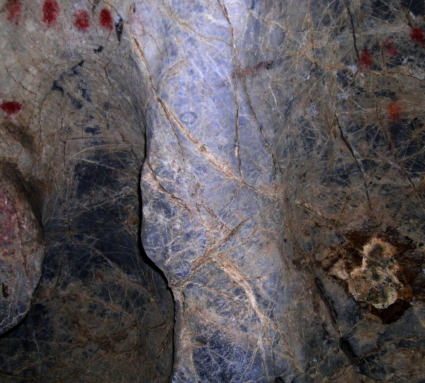 Cabeza de un bisonte que aprovecha el relieve natural de la pared. © Sergio Ríos. Principado de Asturias, Consejería de Cultura