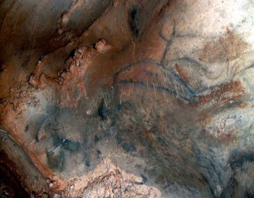 Caballo y uro en el Camarín de la Peña de Candamo. © Texnai, Principado de Asturias, Consejería de Cultura