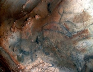 Caballo y uro en el Camarín de la Peña de Candamo. © Texnai, Principado de Asturias, Consejería de Cultura