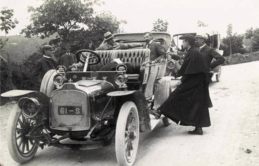 Hermilio Alcalde del Río junto al príncipe Alberto de Monaco, Breuil y Obermaier.