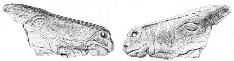 La Viña: contorno recortado de caballo (dibujo)